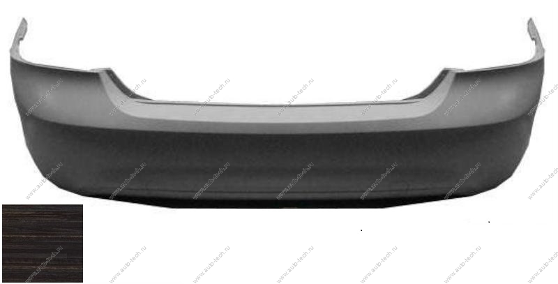 Бампер задний Ford Focus 2 седан крашеный Black Ebony UA/M6373A Китай  FDFOC08-640-UA/M6373A