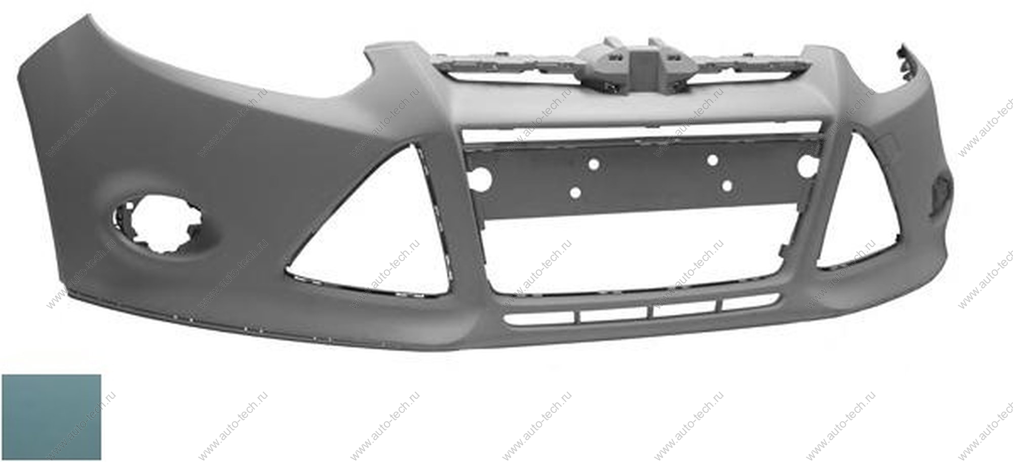 Бампер передний Ford Focus 3 крашеныйdark micastone BNXE, 5BNX 2010- Gamma