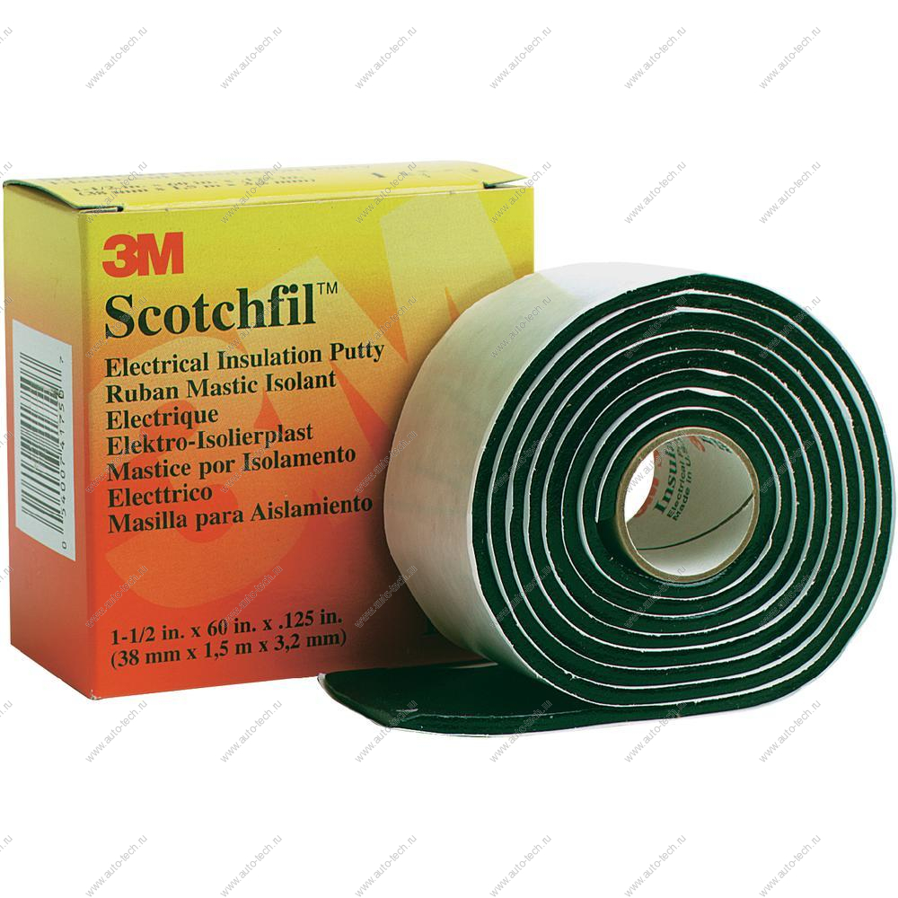 Скотч 3M Scotchfil 38мм *1,5м*3,2 мм самослипающийся, изоляционный 3M 000
