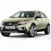 Бампер задний LADA Vesta SW Cross/Cross седан крашеный(без 8450031033 и 8450032362) 247 Карфаген (Бежевый металлик) LADA