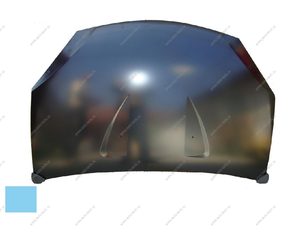Капот RENAULT Sandero крашеный Bleu Electrique RNZ Металлик API  6001551350-RNZ