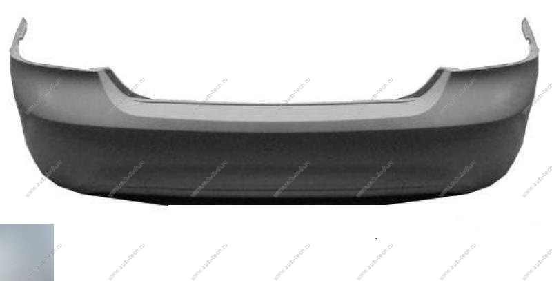 Бампер задний Ford Focus 2 седан крашеный Ingot Silver Metallic UX/M7226A Китай  FDFOC08-640-UX/M7226A