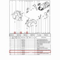 Пистон LADA Largus/Лада Ларгус крепления обшивки багажника 10шт. К-Т ASAM-SA