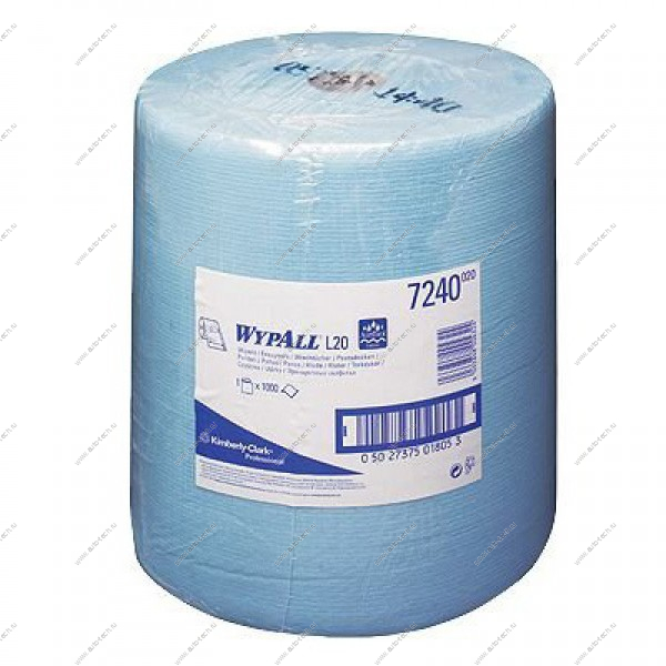 Салфетка обтирочная синего цвета в рулоне 24см х36см 1000 Kimberly Clark 000