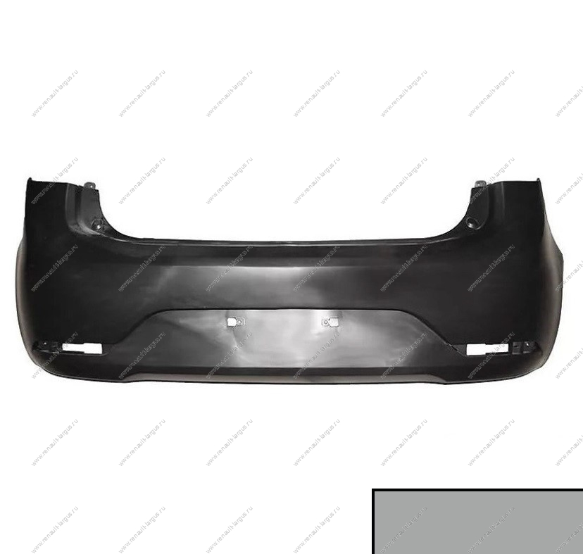 Бампер задний крашеный KIA RIO 2011-2015 (хетчбек) RHM - SLEEK SILVER TYG TYG 866114Y200-RHM-TG