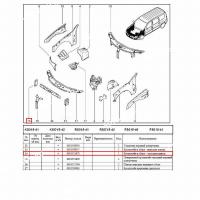 Стойка рамки радиатора LADA Largus/Лада Ларгус правая Renault RENAULT 6001551473