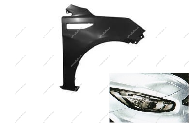 Крыло переднее правое KIA Rio крашеное Белый PGU Api  66321-4X000-PGU