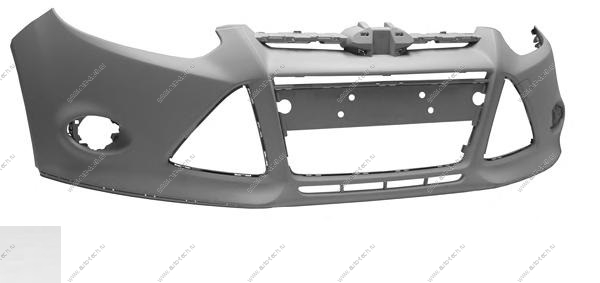Бампер передний Ford Focus 3 крашеный Oxford White YZ/M6466A 2010- Gamma  1719342-YZ/M6466A