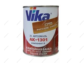 Автоэмаль Vika Темно-красно-оранжевая 0.85 кг VIKA 165Темно-красно-оранжевая