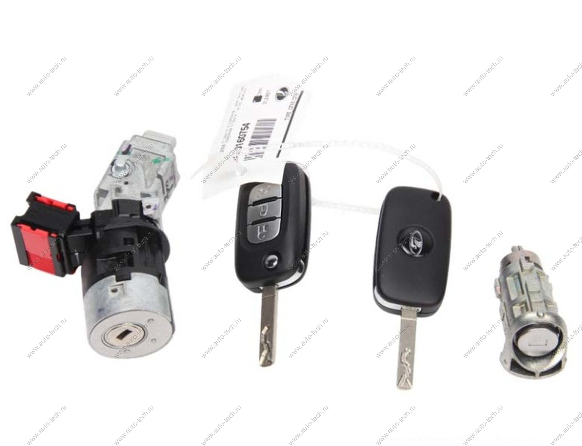 Замок зажигания с личинкой двери 1шт, выкидные ключи 2шт LADA ISKRA/Vesta NG Lada LADA 8450160754