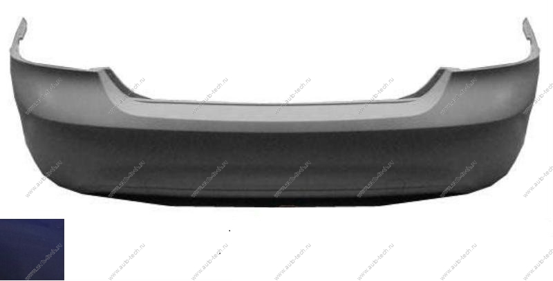 Бампер задний Ford Focus 2 седан крашеный Spirit Blue/Performance Blue L1 Китай  FDFOC08-640-L1