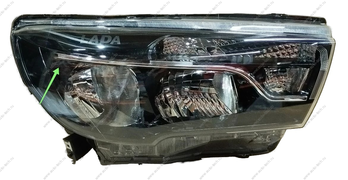 Фара LADA Vesta/SW/ SW Cross правая новая(с логотипом) Gamma GAMMA GM-HL-18351