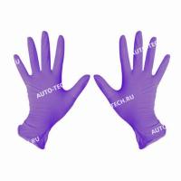 Нитриловые ЭКСТРА перчатки текстурированные, неопудренные, фиолетовые , р-р ХL ( уп 100шт) TOR 1000 TOR 1901-3102