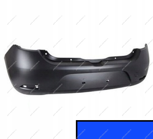 Бампер задний RENAULT Logan 2014- КРАШЕНЫЙ RPL Bleu D'Azurite Синий Металлик Pulo Pulo 850220639R-RPL