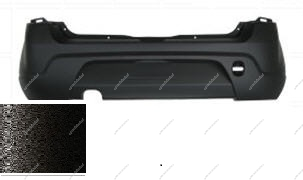 Бампер задний RENAULT Sandero крашеный Noir nachre 676 Черная жемчужина 2008-2013 BodyParts Bodyparts 8200735456-676