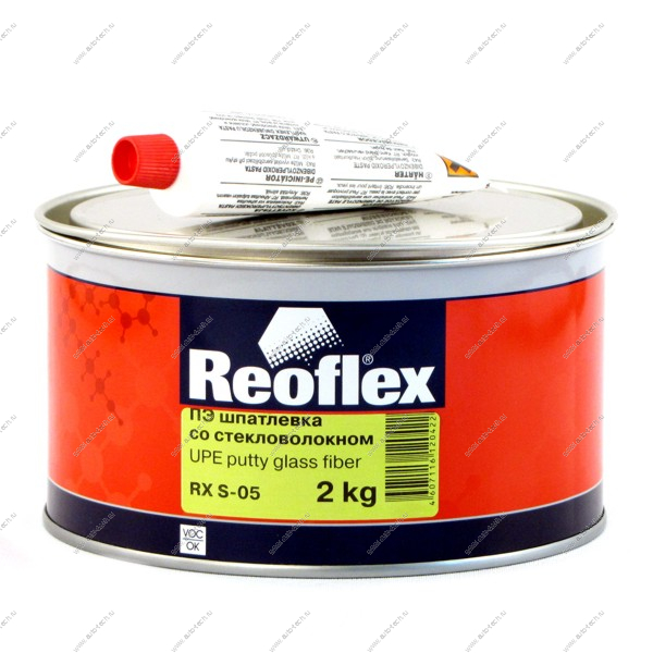 Шпатлевка REOFLEX со стекловолокном Glass fiber 2 кг+0,05 REOFLEX 000