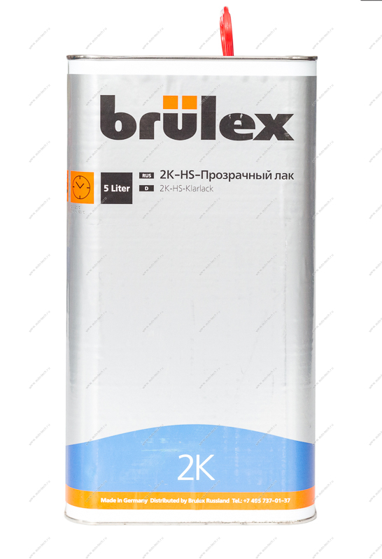 Лак Прозрачный 2K-HS 2+1 5л BRULEX BRULEX 932350126