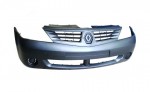 Бампер RENAULT Logan передний до 2010 г. без отверст./с отвер. под птф с верхней решетк 6001551338 P-1RU-LG15 Pulo Pulo RNLOG05-161B