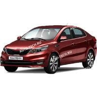 Бампер передний KIA Rio 3 КРАШЕНЫЙ Красный гранат перламутр TDY c 2011-