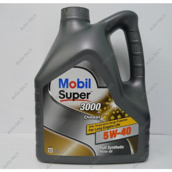  моторное MOBIL Super 3000 5W40 Дизель 4 л 152572   .