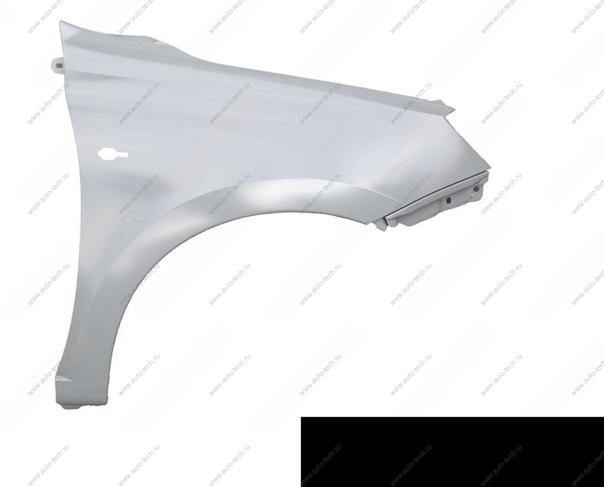 Крыло переднее правое (FL) LADA GRANTA 2018- крашеное в цвет 672 Пантера (черный) с отв. п/повт. АвтоВАЗ LADA 8450104272-672