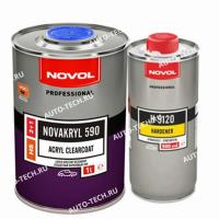 Лак 2+1 "Novakryl" 530 матовый (1л+отв. 0.5л H5120) к-т Novol Novol 38332