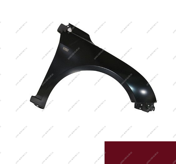 Крыло крашеное CHEVROLET CRUZE 09- перед. правое (с отв. под повт.) GCS - VELVET RED API Api 95963448-GCS