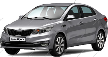 Бампер передний KIA Rio 3 крашеный Cеребристый металлик RHM c 2011-  86511-4Y000-RHM