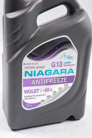 Жидкость охлаждающая Антифриз Ниагара G13-40 5 кг (фиолетовая) Niagara 001032032011