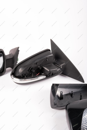 Зеркало LADA Vesta левое+ правое в сборе с накладкой под покраску электропривод , обогрев с повторит поворота(белые) в стиле Лексус к-т( MIRR MIRR 8450008044+8450030954