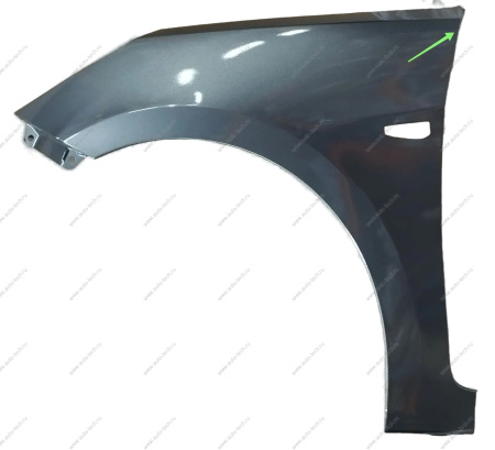 Крыло новое переднее ЛЕВОЕ ( с отв. под П/П ) HYUNDAI Solaris в цвет -SAE ( Carbon Gray) JORDEN Jorden 663114L050-SAE