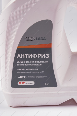 Антифриз G12 carboxylate 5л. красный (охлаждающая жидкость) (в уп.АвтоВАЗ) Lada LADA 88888100005082