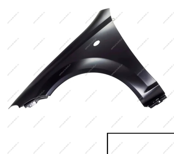 Крыло крашеное CHEVROLET LACETTI (хетчбек) перед. левое (с отв. под повт.) 11U - GALAXY WHITE API Api 96548951-11U