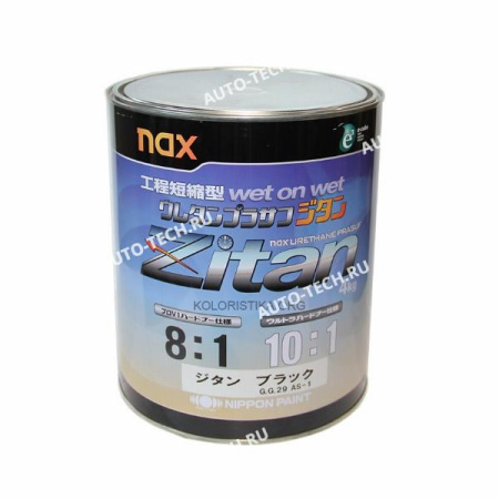 NIPPON PAINT Грунт -мокрый по мокрому10+1 NAX URETHANE PRASUF ZITAN BLASK черный 4л+Отвер 0.9кг NIPPON PAINT LU9583