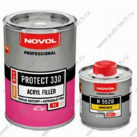 Novol Грунт PROTECT 330 TRIO 5+1 черный (1л+0,2л отв. 5520) к-т Novol 37341