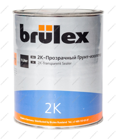 Грунт 2K -изолятор прозрачный 1л BRULEX BRULEX 927010126