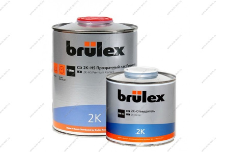 Лак Прозрачный 2K-HS Премиум 1л+Отвер 0,5 30000501/02049538 BRULEX BRULEX K30000501H