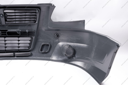 Бампер ГАЗ-3302 передний н/о БИЗНЕС с облицовкой+эмблема ГАЗ GAZ 3302280301220