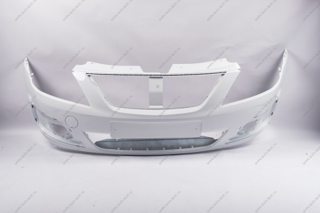 Бампер передний LADA Largus/Лада Ларгус крашеный 221 Ледниковый (Белый) без заглушки под букс. крюк Lada LADA 8450000245-221