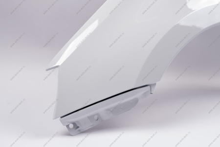 Крыло переднее левое (FL) LADA GRANTA 2018- крашеное в цвет 221 (белый) без отв. п/пов. (пластик) Начало НАЧАЛО 8450104277-221