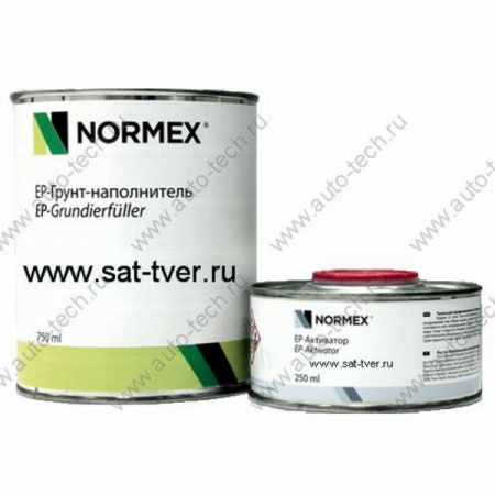 Грунт-наполнитель 2K EP эпоксидный 1л +Отвер 0,334л 10004202 NORMEX NORMEX 10002201