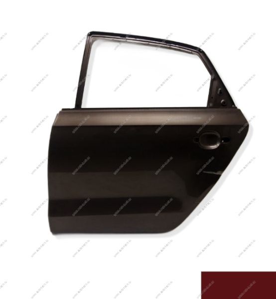 Дверь задняя левая крашеная VW POLO (седан) 2010-2020 (2K - WILD CHERRY) Китай CHINA 6RU833055D-2K