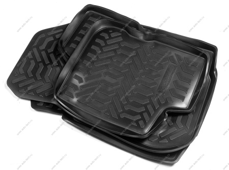 Коврики в салон Renault Sandero II/Stepway (2014-) (3D с подпятником) (Крепеж) Элерон Элерон 61536