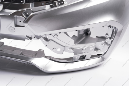 Бампер передний без отверстий под датчики системы парковки в цвет 691 Платина (Серебристый) LADA Vesta FL Lada LADA 8450040054-691