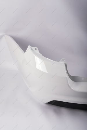 Бампер задний (FL) LADA GRANTA 2018- (седан) крашеный в цвет низ не красится 240 Белое облако (белый) (без отв под парктроник) АвтоВАЗ LADA 8450103787-240-с полосой