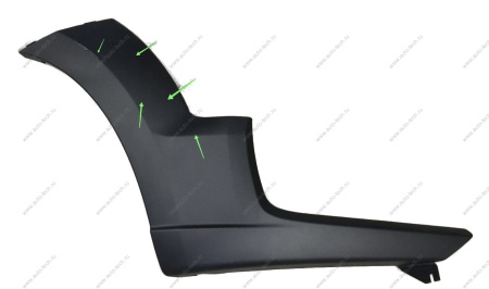 УЦЕНКА Накладка новая LADA Largus Cross (FL) NEW переднего бампера правая (с клипсами и лентой) ( Множество царапин ) покуп46588 Lada LADA 8450090642