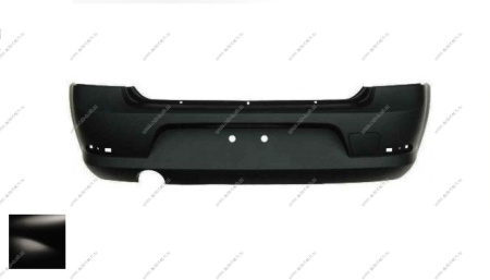 Бампер задний RENAULT Logan/Рено Логан крашеный 676 Noir nachre Черная жемчужина фаза 2 Api Body 850224049R-676