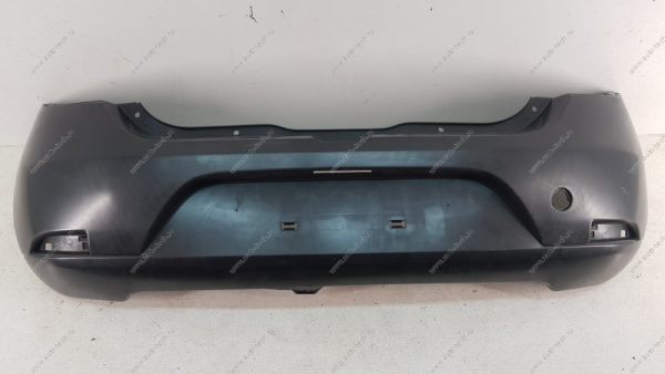Бампер RENAULT Sandero задний без отв. под датч. парковки 2014- OEM  OEM0696