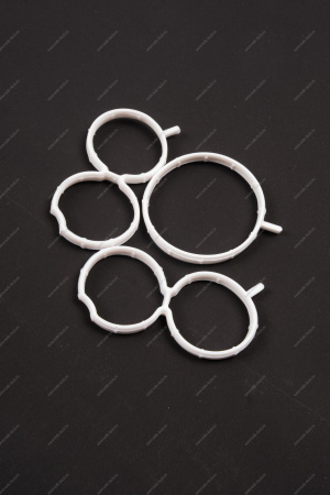 Комплект уплотнителей для ресивера и дроссельной заслонки с электронной педалью газа БЕЛЫЙ 3шт к-т ВАЗ-21116 БРТ Балаковозапчасть 09793