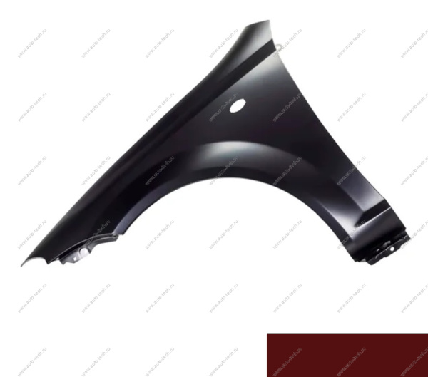 Крыло крашеное CHEVROLET LACETTI (хетчбек) перед. левое (с отв. под повт.) 70U - RED ROCK API Api 96548951-70U
